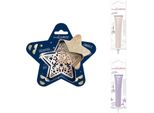 Confezione Di Biscotti Star Relief + 2 Bastoncini Di Cioccolato Bianco E Lilla