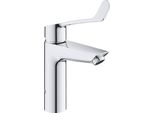 Grohe Eurosmart Mitigeur Monocommandé Pour Lavabo, M-Size, Saillie 122Mm, Sans Vidage, Levier Long, Anti-BrûLure Thermique, 23985003, 23985003