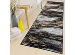 Tapiso Runner Maya Soggiorno Moderno Grigio Giallo Nero OEKO-TEX 80 X 400
