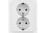 Busch-Jaeger Presa Doppia Schuko Con Copertura Completa Safety+ 2TKA00003889 202 EUJB-84