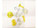 30 Adesivi - Schiuma Eva - Alfabeto E Numeri