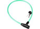 Dunlop - Cavo, Lucchetto Antifurto Per Bicicletta (Verde)