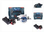 Bosch Gks 18V-68 Gc Sega Circolare Professionale A Batteria 18 V 190 Mm Biturbo Brushless + 2X Batteria Ricaricabile 4,0 Ah + Caricatore + L-BOXX