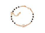 Bracciale In Argento Placcato Oro Rosa Con Cristalli Rosario BRORN3