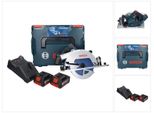 Bosch Gks 18V-68 Gc Sega Circolare Professionale A Batteria 18 V 190 Mm Biturbo Brushless + 2X Batteria Ricaricabile 5,0 Ah + Caricatore + L-BOXX