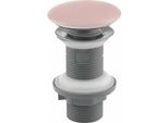 Raccordo Di Scarico 5/4" Click-Clack, Coperchio In Ceramica, H.20-70Mm, Rosa Opaco"