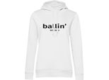Felpa Con Cappuccio Ballin Est. 2013 Wmn Bianco - Grande S