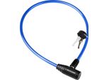 Dunlop - Cavo, Lucchetto Antifurto Per Bicicletta (Blu)