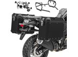 Valigia In Alluminio + Portavaligie Per Bmw F 850 Gs 18-23 GX38-45 Nero