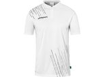 Uhlsport Score 26 Poly Polo Uomo Bambini Bianco Nero Gr 164
