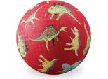 Crocodile Creek 382124-2 Palla Da Gioco In Gomma Dinosauro Rosso Piccolo Diametro 13 Cm