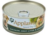 Applaws Dog Cibo Umido In Lattina Con Pollo, Fegato Di Manzo E Verdure 156 G (Quantità: 12 Per Unità D')