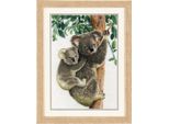 Vervaco Set Punto Croce "Koala Con Bambino"", Schema Di Conteggio, 27X38Cm"