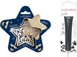Kit Di Biscotti Star Relief + Bastoncino Di Cioccolato Fondente