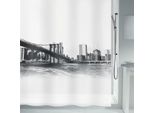 Spirella Tenda Da Doccia Antimuffa - Antibatterica, Lavabile, Impermeabile - Peva, New York 180X200Cm Bianco