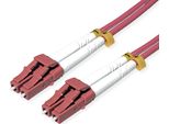 Cavo In Fibra Ottica Roline 50/125µM OM4, Lc/Lc, Armato In Acciaio, Lsoh, Viola, 1 M