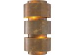 Casa Padrino Lampada Da Parete In Ottone Vintage 17 X 11,5 X H. 33 Cm - Lampada Da Parete Soggiorno - Lampada Da Parete Hotel - Lampada Da Parete Ristorante - Luci - Interni