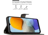 Cadorabo Cover Per Samsung Galaxy M23 5G Cover Protettiva In Grigio Cover Protettiva Cover Per Telefono Cellulare Cover Fiori Custodia Fiore