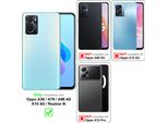 Custodia Cadorabo Per Oppo A36 / A76 / A96 4G / K10 4G / Realme 9I Custodia Protettiva In Blu Custodia Per Cellulare Custodia In Silicone Tpu Custodia