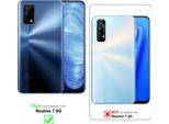 Cadorabo Custodia Per Cellulare Per Realme 7 5G Custodia Protettiva In Nero Cover Etui Book Case Booklet