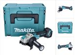 Makita Dga 521 ZX1J Smerigliatrice Angolare A Batteria 18 V 125 Mm X-LOCK Brushless + Makpac - Senza Batteria, Senza Caricabatterie
