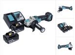 Smerigliatrice Angolare A Batteria Makita Dga 521 RTX1 18 V 125 Mm X-LOCK Brushless + 2X Batteria Ricaricabile 5,0 Ah + Caricabatteria