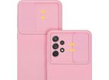 Cadorabo Custodia Per Samsung Galaxy A72 4G / 5G Custodia Protettiva In Rosa Custodia Del Telefono Cellulare Custodia Tpu Copertura Fotocamera Protezione