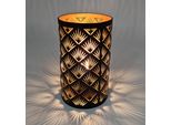 3.07 Lampada Da Tavolo In Metallo Con Effetto 3D - Interno / Batteria - Circa 20X12 Cm