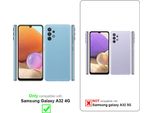 Cadorabo Custodia Per Samsung Galaxy A32 4G Custodia Protettiva In Viola Custodia Del Telefono Cellulare Tpu Custodia Cover Fotocamera Protezione