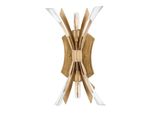 Lampada Da Parete Di Design In Cristallo Oro Vida 2Xe14 40W Quintiesse