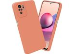 Cadorabo Custodia Per Xiaomi Redmi Note 10 4G / Redmi Note 10S Copertura Protettiva In Silicone Tpu Arancione Custodia Per Cellulare