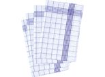 Strofinaccio Karlowsky 50 X 70 Cm Con Appendino 10 Pezzi/Confezione Cotone Blu/Bianco