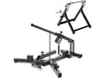 Set Smontagomme 12-21" + Cavalletto Per Bilanciamento Pneumatici Moto Nero"