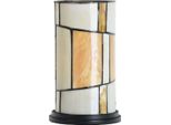 Casa Padrino Luxury Tiffany Stool Lamp Multicolore Ø 12,5 X H. 23,5 Cm - Lampada Da Tavolo Tiffany - Lampada Da Scrivania Tiffany - Luci Tiffany - Interni - Luci