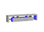 Mobile Tv Con Luci Led Grigio Cemento 200X36,5X40 Cm