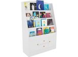 Clp Libreria Luray, Organizzatore Di Libri Per Bambini, Scaffale Per Giocattoli Con Cassetti, Bianco