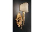 Casa Padrino Lampada Da Parete Barocca Oro/Avorio 13 X 14 X H. 33 Cm - Magnifica Lampada Da Parete In Stile Barocco - Luci Barocche - Nobile E Magnifica - Qualità - Italy