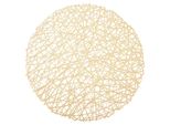 Orion Tovaglietta Tovaglietta Da Tavolo Coaster Tovaglietta Da Tavolo Per Piatti Posate Rotonda Arrotolabile Oro 39 Cm