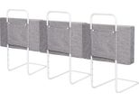 Fiqops Sponda Letto Protezione Anticaduta Per Bambini 150 Cm Sponda Per Bambini Regolabile In Altezza Per Letto Protezione Laterale Regolabile A 5 Fori 3 Pezzi Grigio