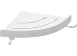 Mensola Da Parete Per Bagno Ad Angolo Bianco 4,8X24,4X24,4 Cm