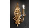 Casa Padrino Lampada Da Parete In Cristallo Barocco Oro 15 X 15 X H. 33 Cm - Magnifica Lampada Da Parete In Stile Barocco - Luci Barocche - Nobile E Magnifica - Qualità - Italy
