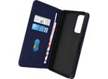 Avizar, Custodia In Pelle Finta Con Funzione Di Supporto Per Xiaomi 12T, Xiaomi 12T Pro, Blu Scuro