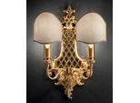 Casa Padrino Lampada Da Parete Barocca Oro/Avorio 30 X 16 X H. 41 Cm - Magnifica Lampada Da Parete In Stile Barocco - Luci Barocche - Nobile E Magnifica - Qualità - Italy