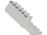 Fila Unisex Quarter Socks, Confezione Da 6 - Calzini Corti, Allenamento, Sport, Logo (2X 3 Paia) Grigio 43-46