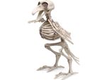 Atosa Halloween Uccello Scheletro Decorazione 30X15 Cm Dorato Taglia Unica