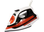 Lund Ferro Da Stiro A Vapore Professionale Con Piastra In Ceramica - Ferro Da Stiro - 2800W - 10 Funzioni - Rosso/Bianco