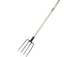 Forcone Da Giardino A 4 Punte Con Manico In Legno 80C015 Manico Dritto, Lunghezza 150Cm