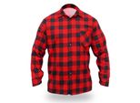 Dedra Camicia Di Flanella Rossa, Taglia M, 100% Cotone - BH51F1-M