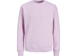 Jack & Jones Jjestar Basic Sweat Girocollo Rosa - Grande Xxl