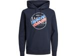 Jack & Jones Jorcody Sweat Hood Blu - Grande S